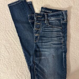 American Eagle high waisted jeans, size 6